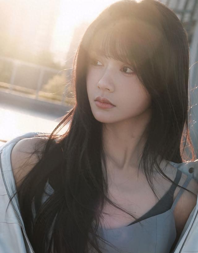 青春碎花裙女孩