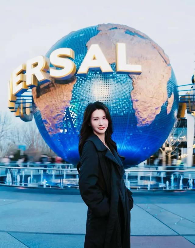 金晨环球影城美照2