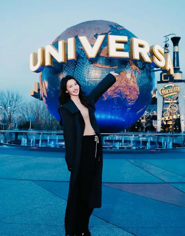 金晨环球影城美照3